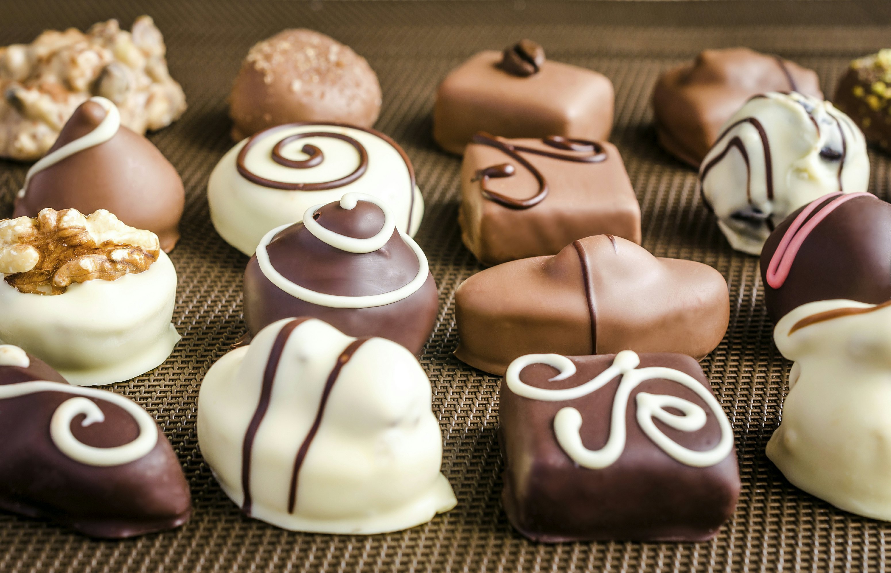 Luxury chocolate candies