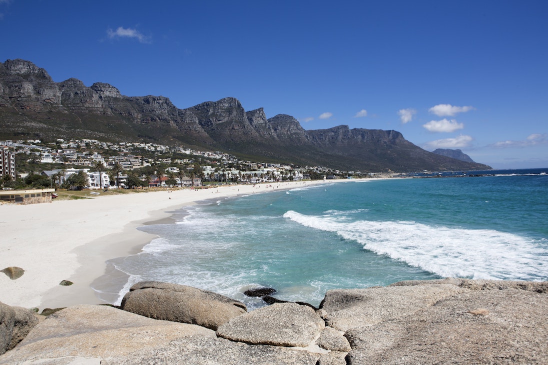 Twelve Apostles escarpment above Camps Bay.