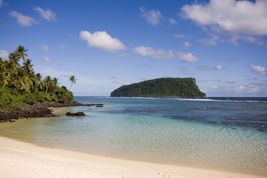 Lalomanu Beach in Upolu, Samoa.