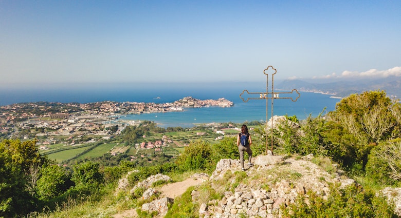 View of the citi of Portoferraio from Santa Lucia mount, License Type: media_digital, Download Time: 2024-10-15T13:49:50.000Z, User: clairenaylor, Editorial: false, purchase_order: 65050, job: Online editorial, client: Tuscany best experiences, other: Claire Naylor
