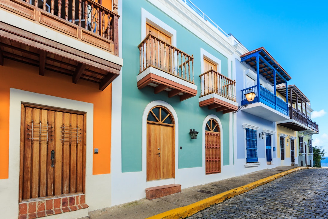 Street in old San Juan, Puerto Rico.